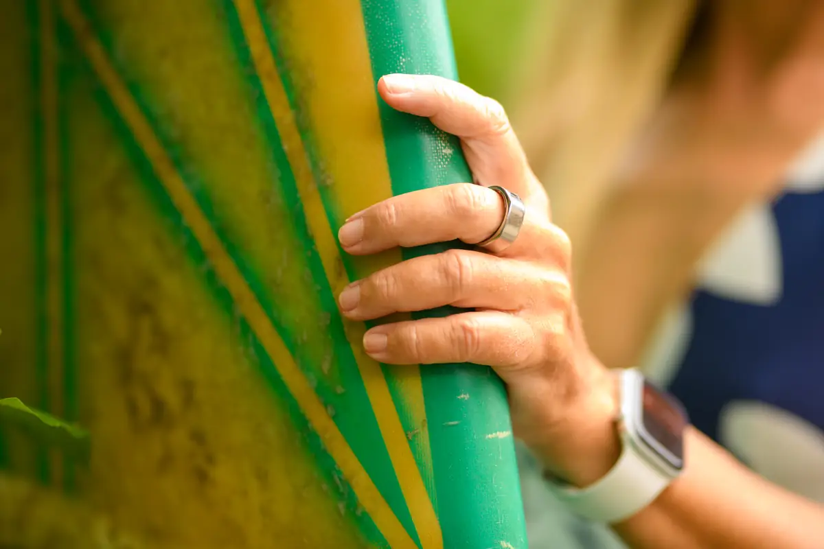 Elbows, Hands & Wrists Hand gripping a surfboard